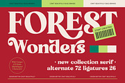 Forest Wonders New Collection Serif, a Serif Font by timelesstype.co (Thumbnail 1 of 10)