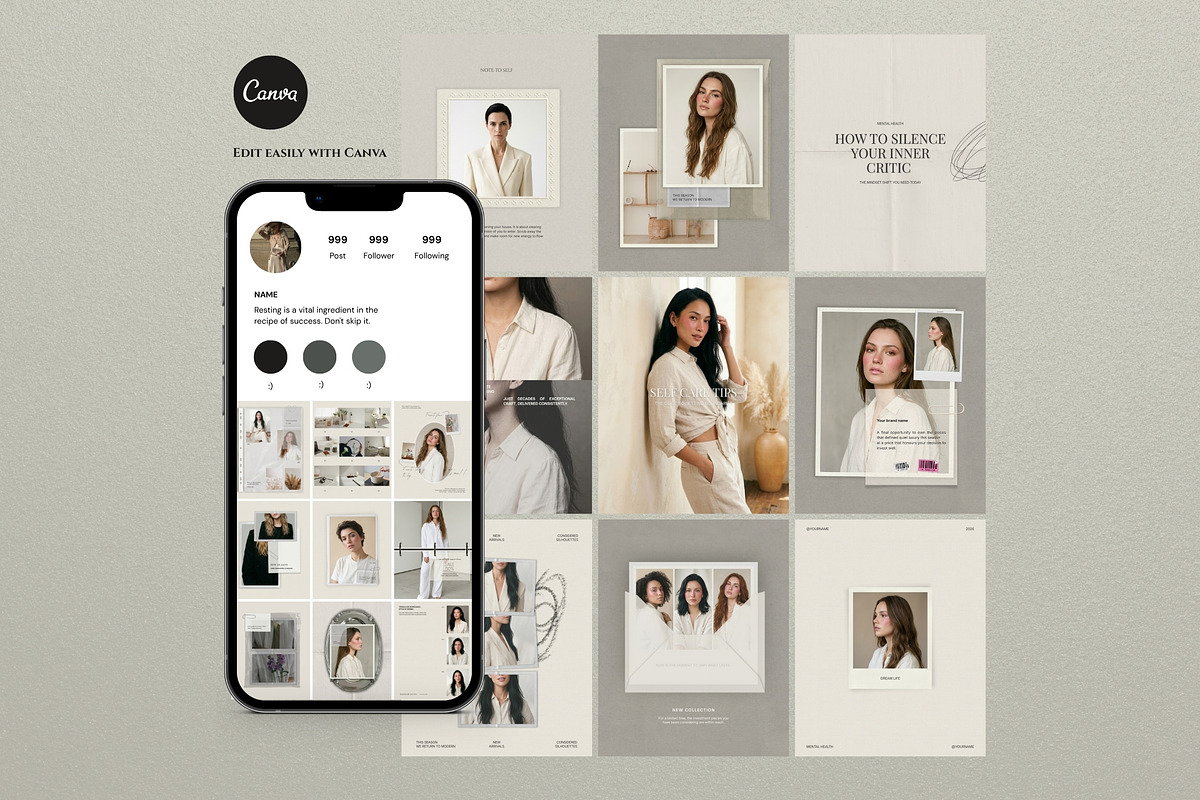 Minimalist Aesthetic Collection, a Social Media Template by Pani Temp. (Photo 5 of 14)