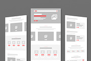Banking and Finance Wireframe Layout, a Wireframe Template by MightyDesign (Thumbnail 1 of 9)