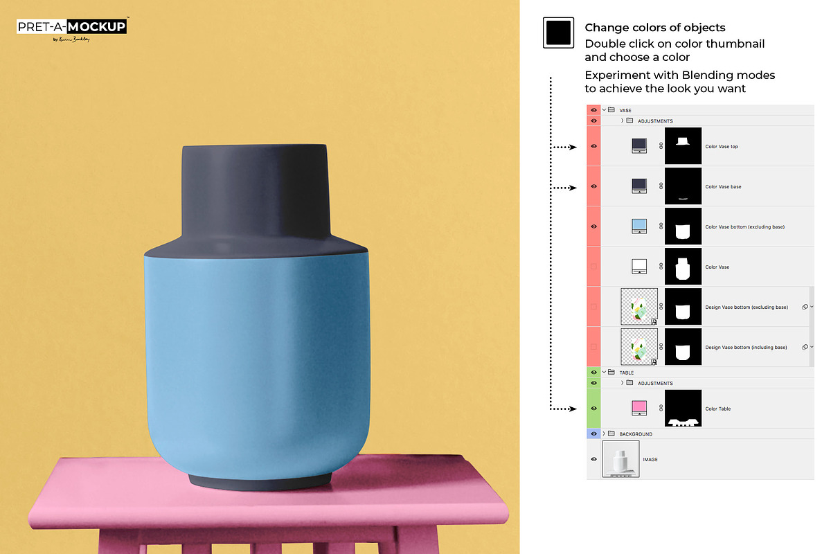 Ceramic Vase, a Household Mockup by Pret-a-Mockup (Photo 6 of 9)