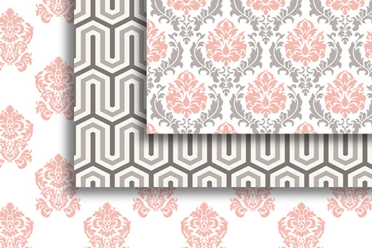 18 elegant Versailles style papers, a Pattern Graphic by CLIPART GARDEN (Photo 4 of 5)