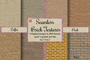 Seamless Coffee Color Brick Textures, a Texture Graphic by Arthitecture Home (Thumbnail 1 of 11)