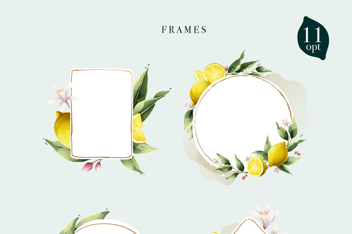 Watercolor vector lemons collection, a Healthcare Illustration by kaer_shop (Photo 5 of 8)