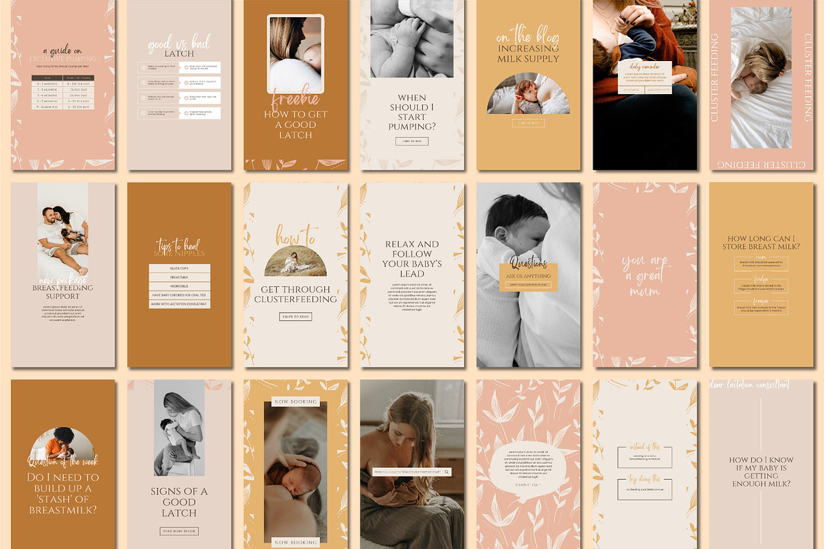 Lactation Consultant Template Bundle, a Social Media Template by Templatez.Co (Photo 4 of 8)
