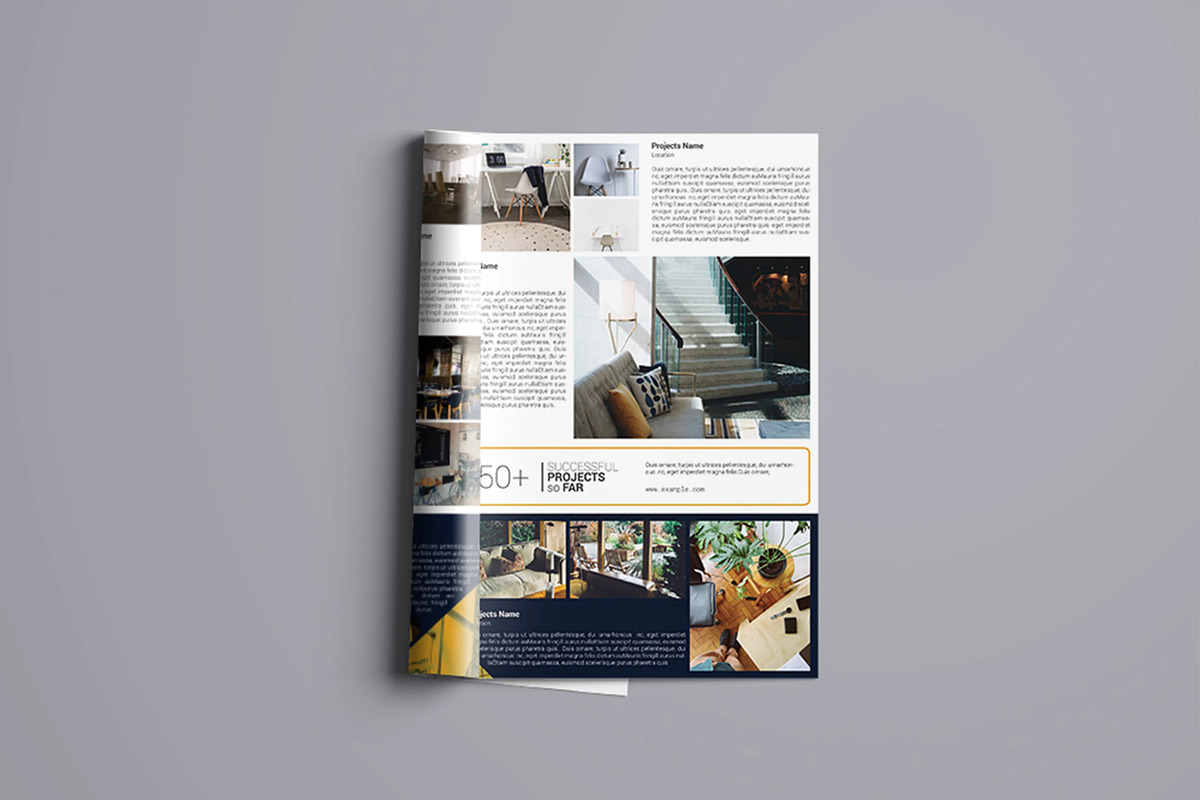 Interior Design Portfolio Template, a Brochure Template by retrographix (Photo 2 of 5)