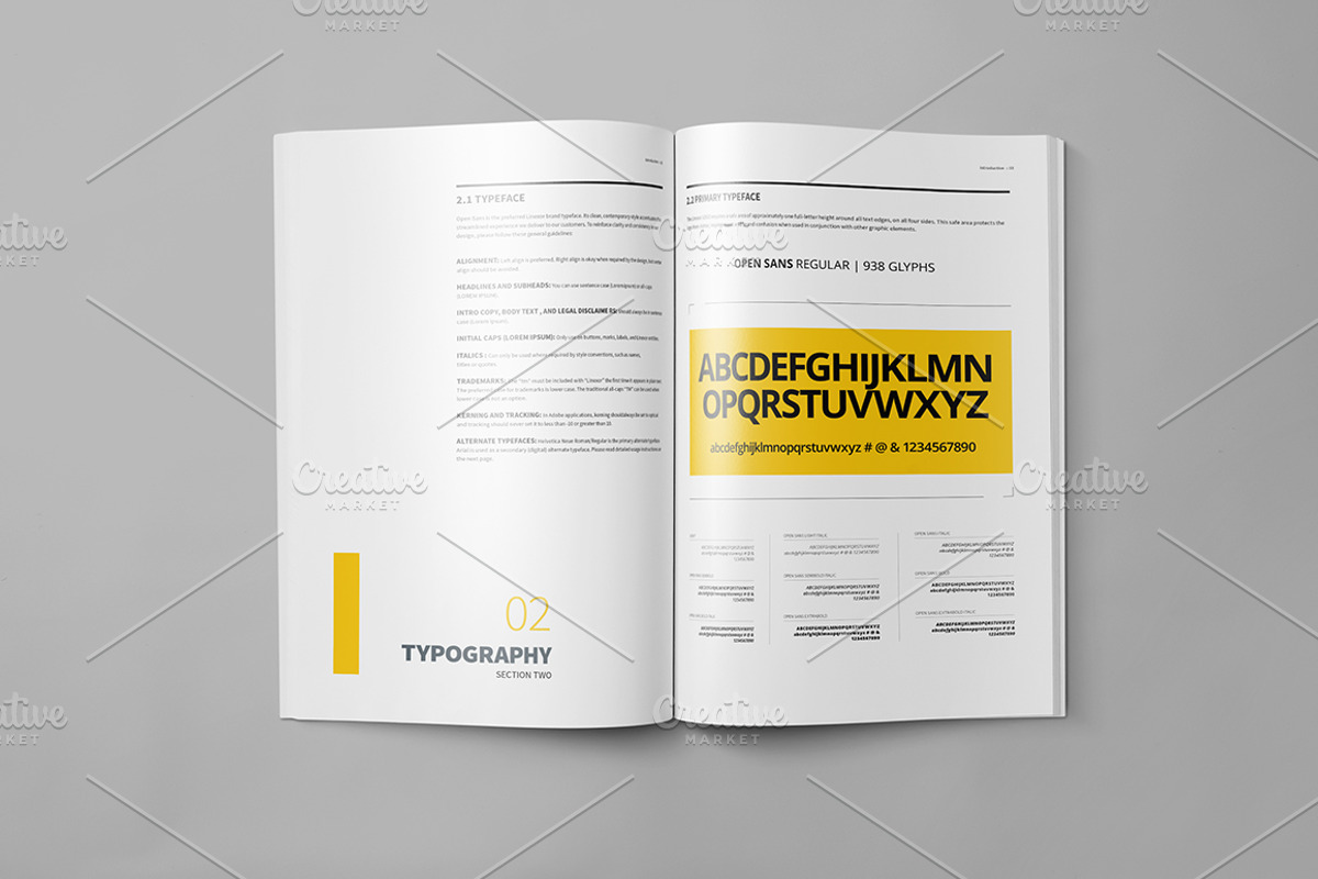Brand Manual 32 Pages A4 / US Letter, a Brochure Template by Mastergfx (Photo 7 of 35)