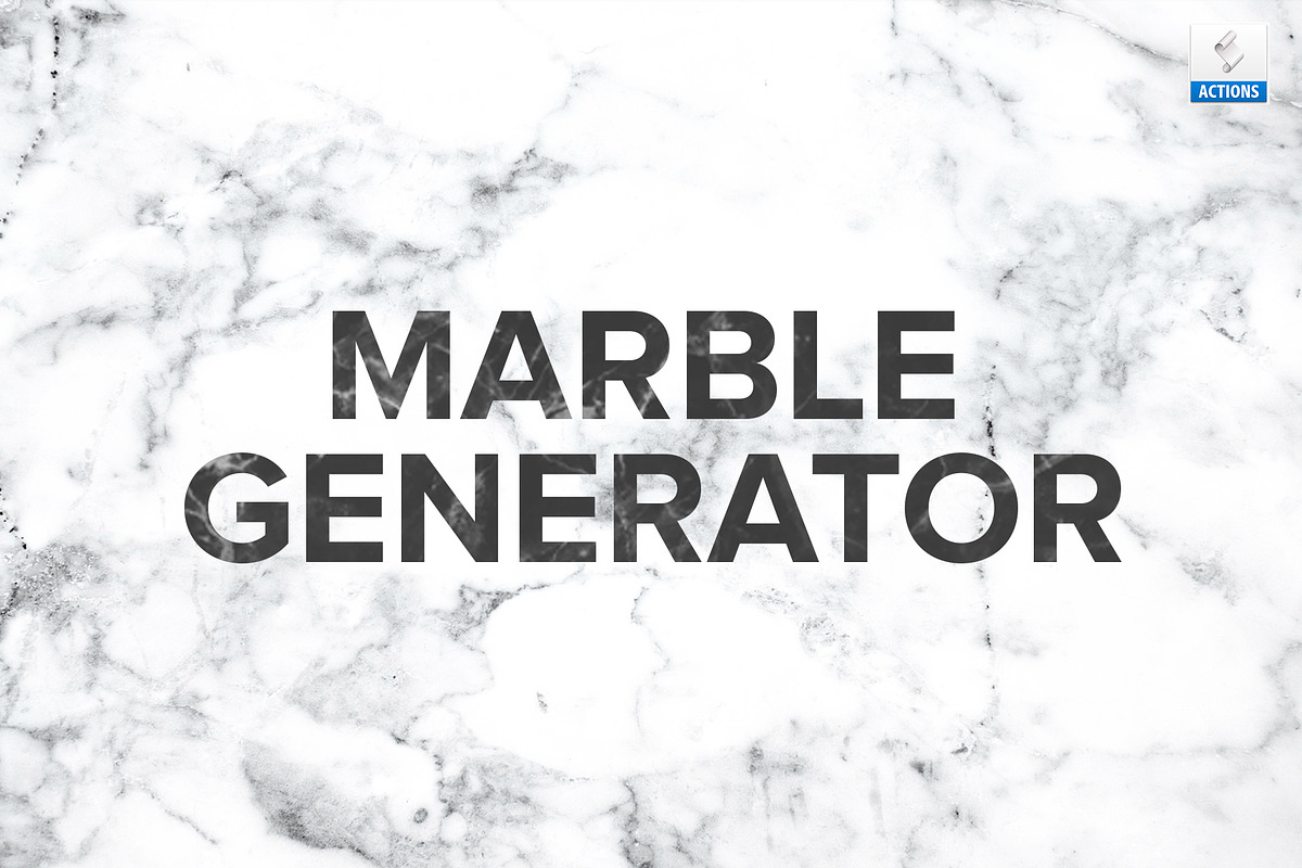 Marble Generator Photoshop Action, an Action Add-On by DoubleVision (Photo 1 of 3)