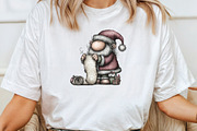 Quirky Whimsical Santa Clipart, an Illustration by CraftArtStudio (Thumbnail 4 of 6)