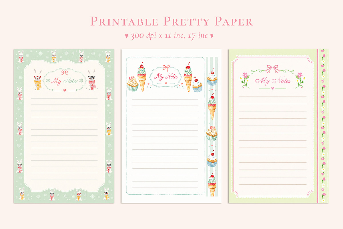 Cute Stationery Paper, a Background Graphic by by creative paper (Photo 6 of 14)