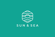 Sun and Sea Geometric Monoline Logo, a Branding & Logo Template by yopie (Thumbnail 3 of 3)