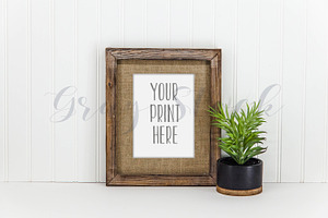 Modern Wood Frame Mock Up