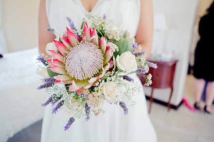 Protea bouquet containing protea, floral, and bouquet, a Person Photo by nzkiekies