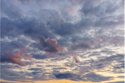 Panorama of dramatic sky background, a Nature Photo by sborisov