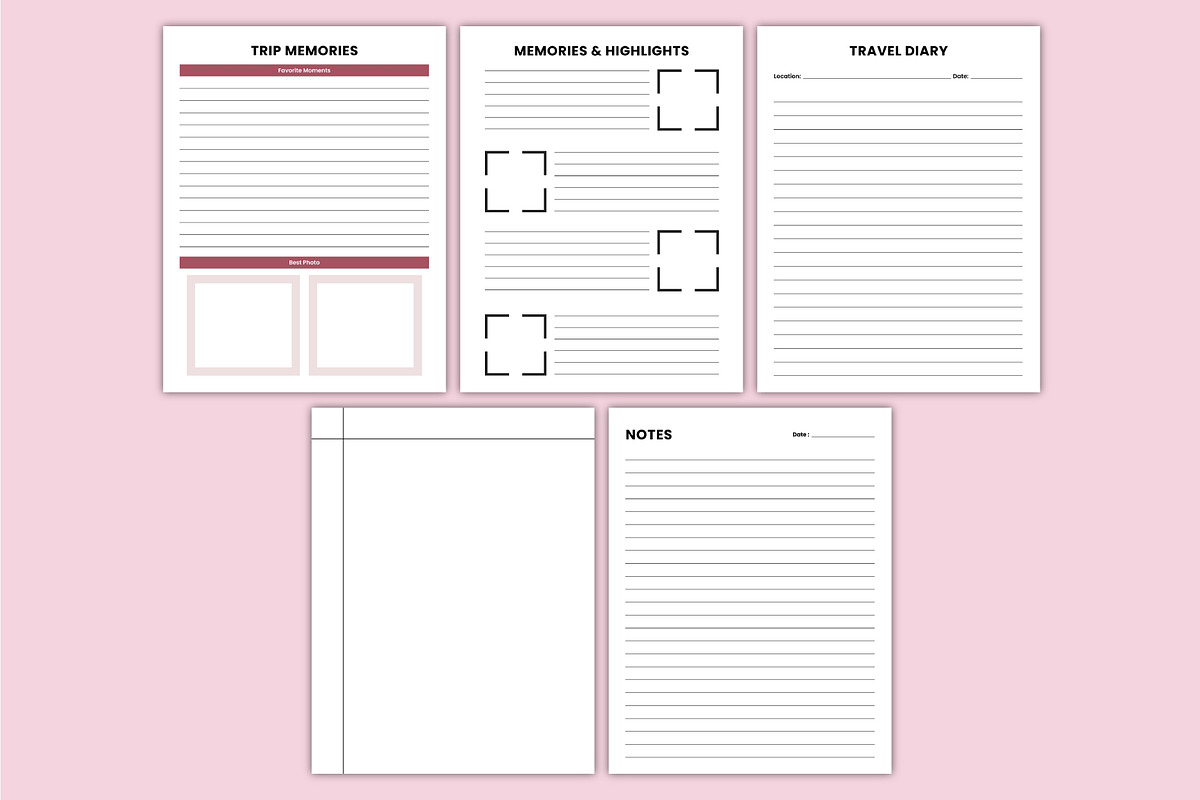 2026 Travel Journey Canva Kdp, a Stationery Template by Mustafiz (Photo 8 of 8)