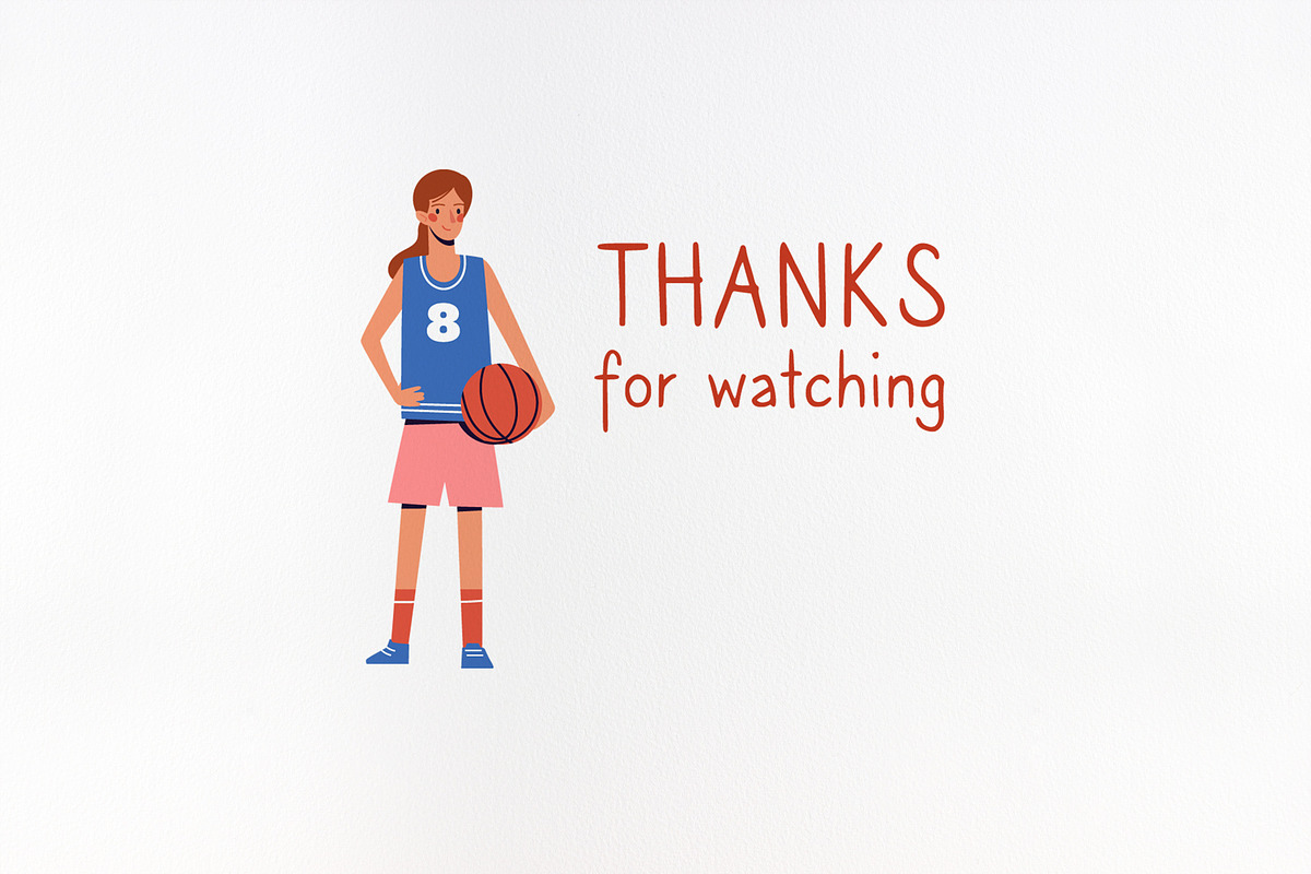 Basketball players. Illustrations, an Illustration by Anna Summer (Photo 5 of 5)