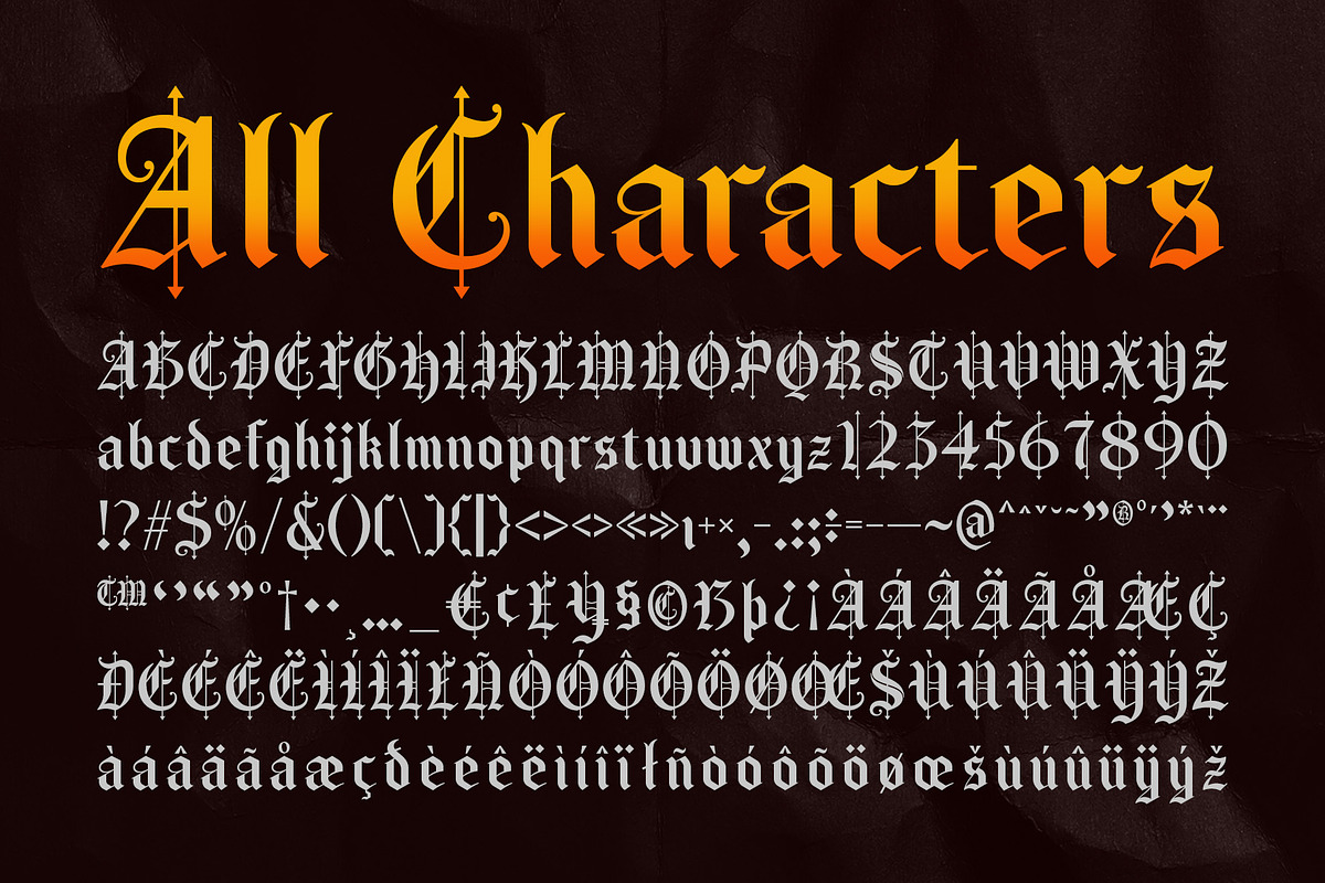 CS Saunter – Old English Font, a Blackletter Font by Craft Supply Co. (Photo 8 of 8)