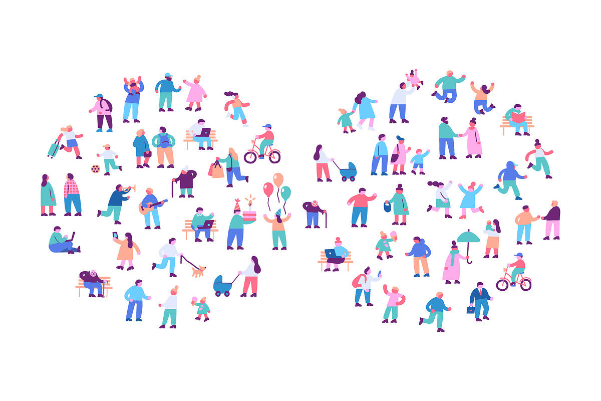 Tiny people crowd, a Person Illustration by Vector_Art (Photo 11 of 12)