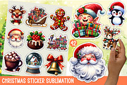 Christmas Sticker Sublimation, an Illustration by OK Design (Thumbnail 1 of 5)