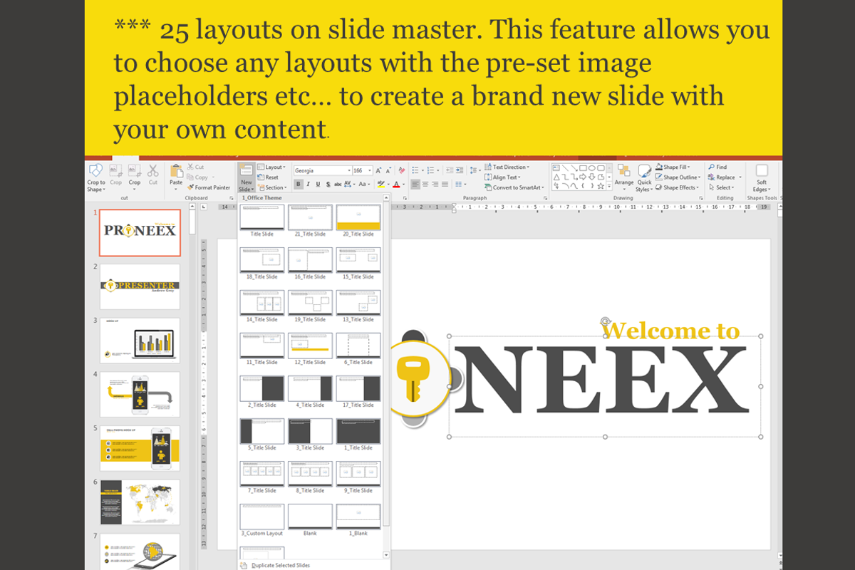 Proneex Data Driven Easy Edit Slides, a Presentation Template by Yes ...