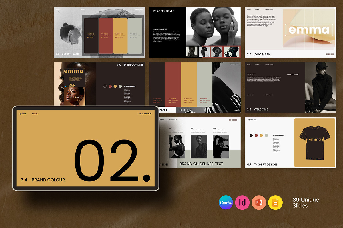 Emma | Brand Guideline Template preview 7