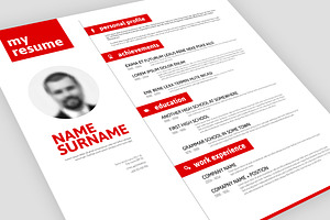 Vector Minimalistic Resume Template