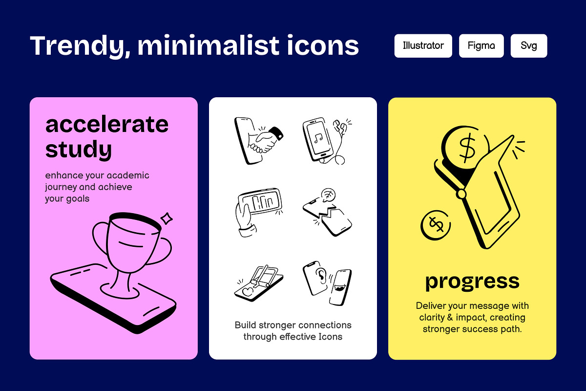 Smartphone Activities Icons, an Outline Icon by Vectors Market (Photo 4 of 7)