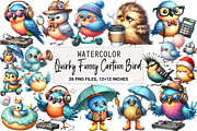 Quirky Funny Cartoon Bird Clipart, an Illustration by DreamArtGraphic (Thumbnail 1 of 4)