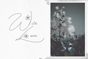 Spring Vibes. Floral Font + Frames, a Script Font by AnMark (Thumbnail 15 of 15)