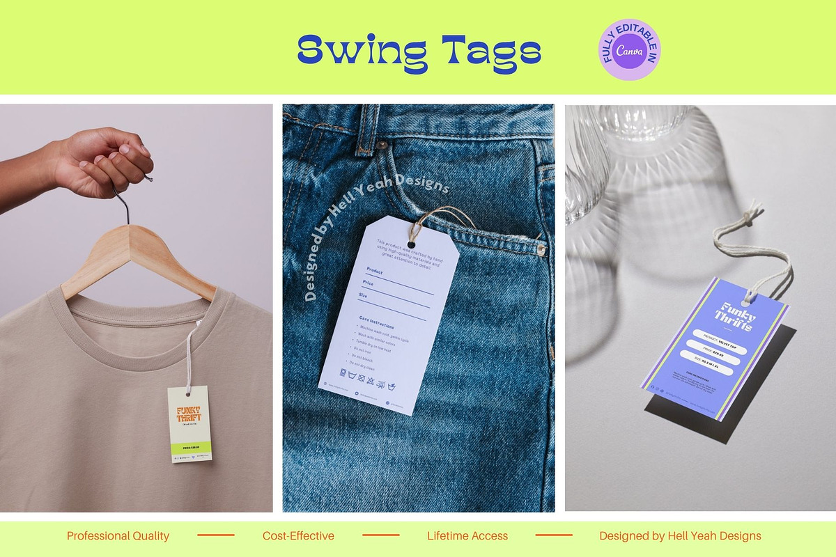 Funky Hang Tags Templates, a Card Template by Hell Yeah Designs (Photo 2 of 9)