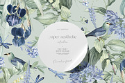 Mint Floral Luxury Paper Pack, a Pattern Graphic by paper aesthetic (Thumbnail 1 of 7)