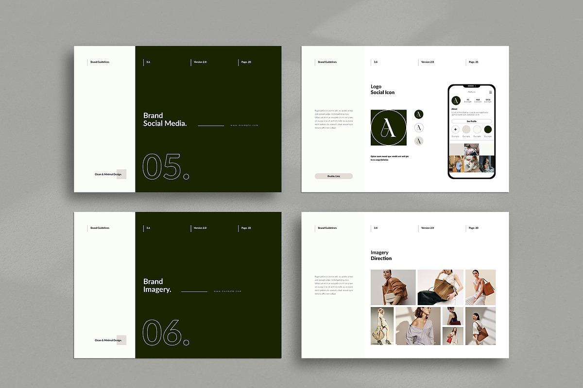 Brand Guideline Landscape Template, a Brochure Template by TemplateFolio-Shop (Photo 10 of 15)