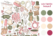Watercolor Spa Wellness Clipart PNG, a Healthcare Illustration by Lenninator Digital (Thumbnail 2 of 10)