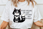 Funny Cat Sarcastic Sassy PNG, an Illustration by SinaCreation (Thumbnail 8 of 20)