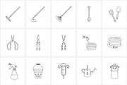 Farming & gardening line icon set, an Outline Icon by NatalieArtShop (Thumbnail 12 of 16)