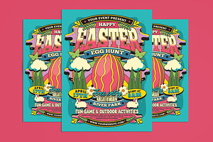 Easter Egg Hunt Flyer, a Flyer Template by Muhamad Iqbal hidayat