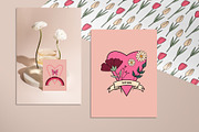 Vintage Valentine's Day. Retro 70s., an Object Graphic by Sofico (Thumbnail 9 of 16)