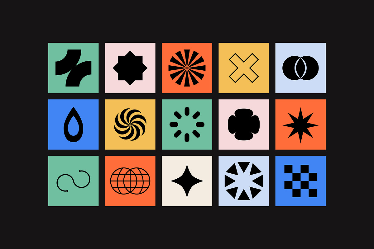 Retro geometric shapes. 120 elements, an Object Graphic by Getalo Viktoriia (Photo 4 of 9)