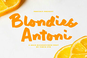 Blondies Antoni Font, a Handwritten Font by Timurtype (Thumbnail 1 of 7)