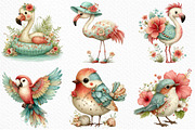 Summer Tropical Birds Clipart, an Illustration by Craft Nest (Thumbnail 5 of 12)