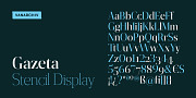 Gazeta Stencil Display, a Serif Font by Vanarchiv (Thumbnail 1 of 7)