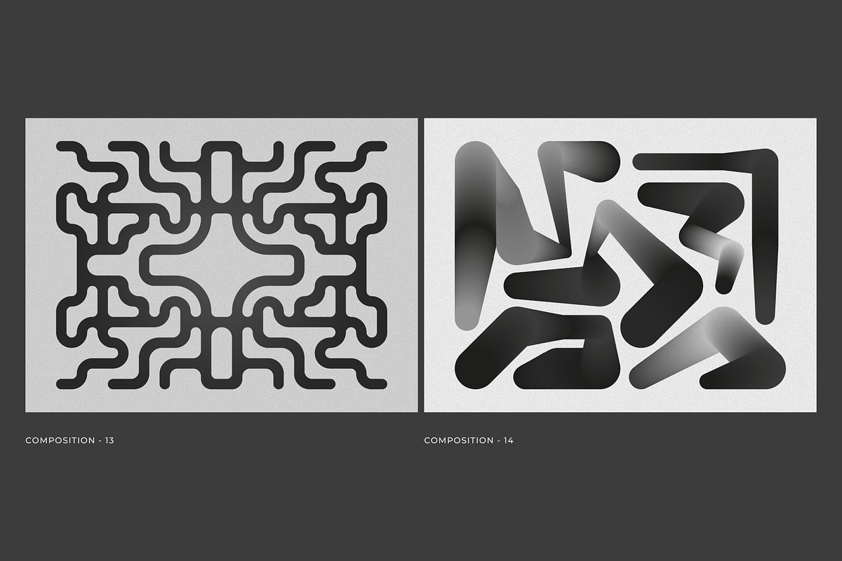 Geoshade – Monochrome Geometry, a Background Graphic by Léo Alexandre (Photo 5 of 11)