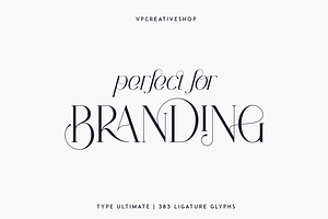 Type Ultimate - Serif Logo Font