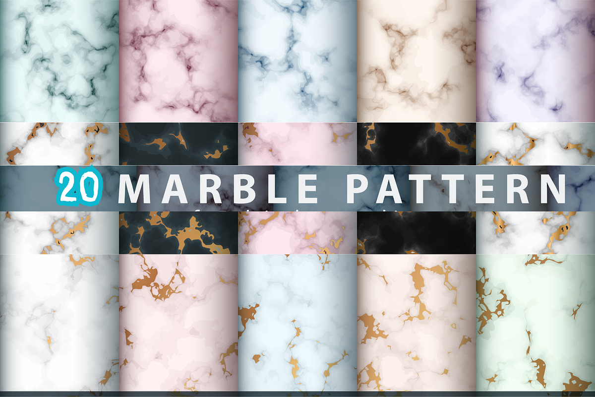 Seamless Marble Patterns, a Pattern Graphic by ThePhoton (Photo 1 of 5)
