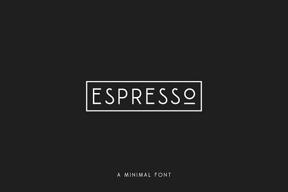 Espresso - Minimal Display Font preview 7