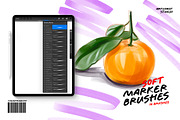 Soft Marker Procreate Brushes, a Brush Add-On by Spasibenko Art (Thumbnail 5 of 5)
