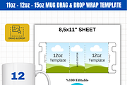 Editable Mug Wrap Templates 347, a Graphic by AtacanDigital (Thumbnail 3 of 4)