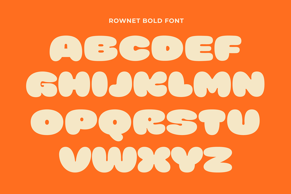 Rownet - Rounded Bold Font, a Sans Serif Font by limitype (Photo 9 of 16)