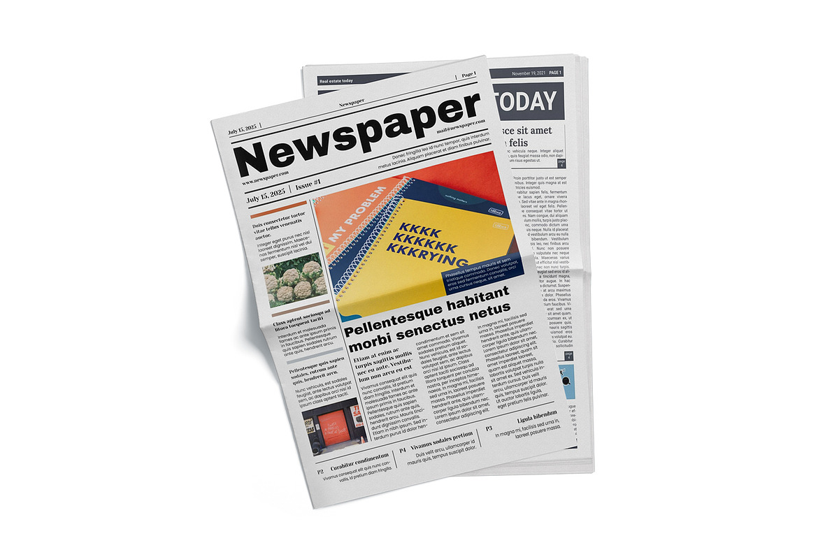 Newspaper Mockup, a Mockup by mockupbuys (Photo 7 of 7)
