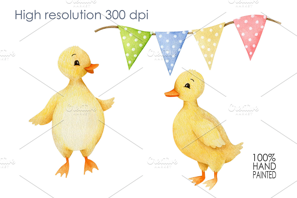Watercolor Spring Collection., an Animal Illustration by Kira Konoshenko (Photo 3 of 21)