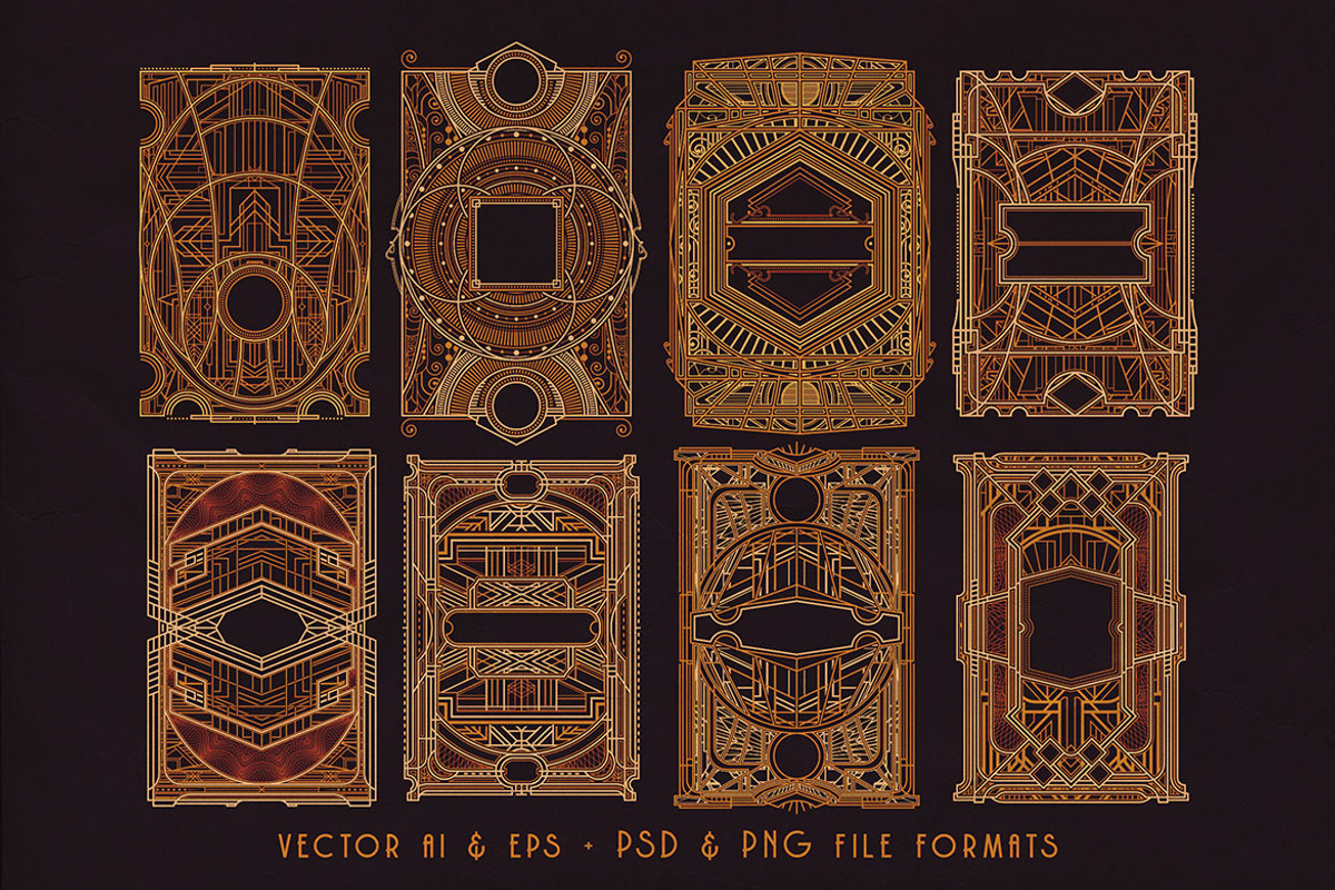 SALE Art Deco Toolkit, a Background Graphic by Cruzine (Photo 64 of 111)